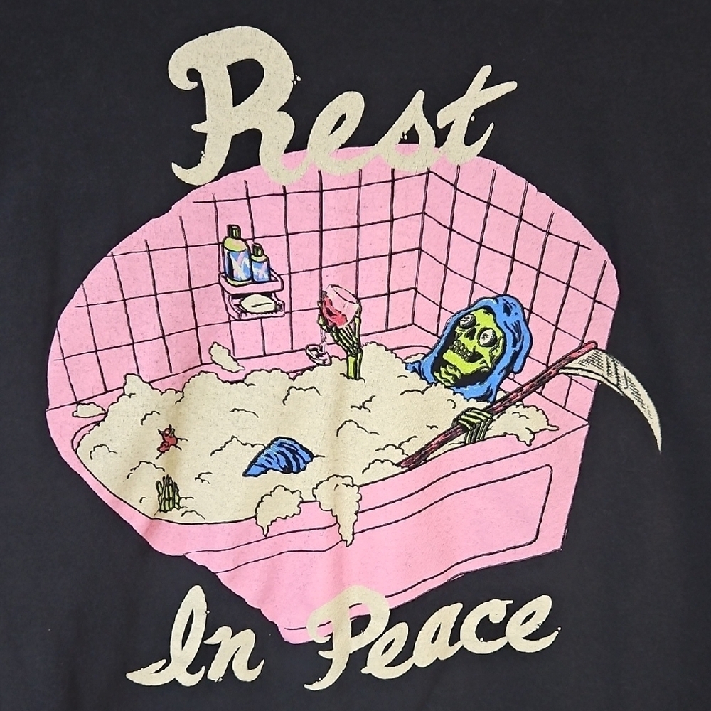 Threadless Black 'Rest In Peace' Graphic Tee - Picture 2 of 4
